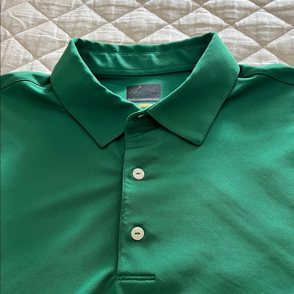 Greg Norman Collection Men's Vibrant Green Polo